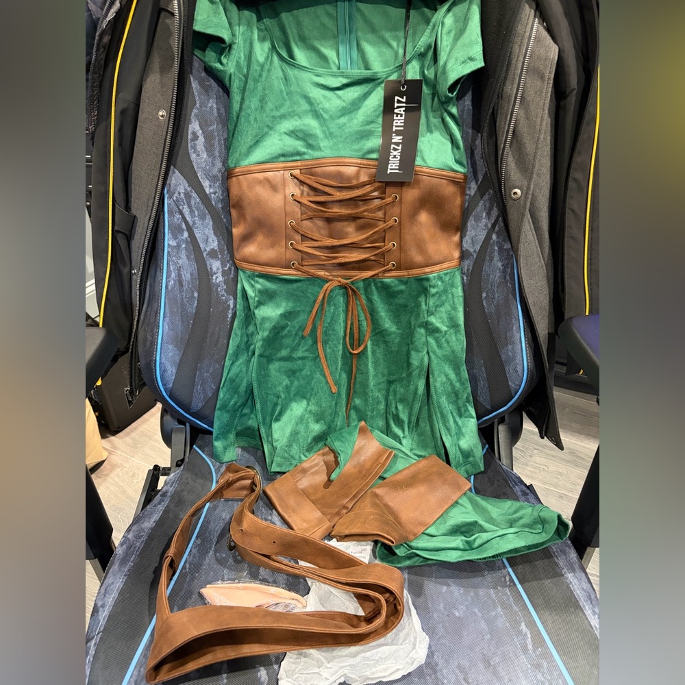 🎃 Dolls kill green elf adventurer costume size S NWT!!